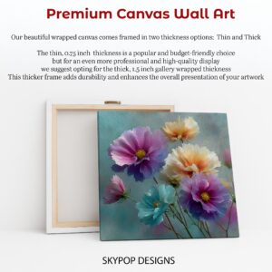Vibrant Floral Burst Art