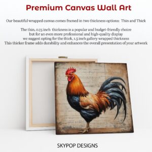 Vintage Rooster Art