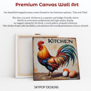 Rooster and Eggs Art