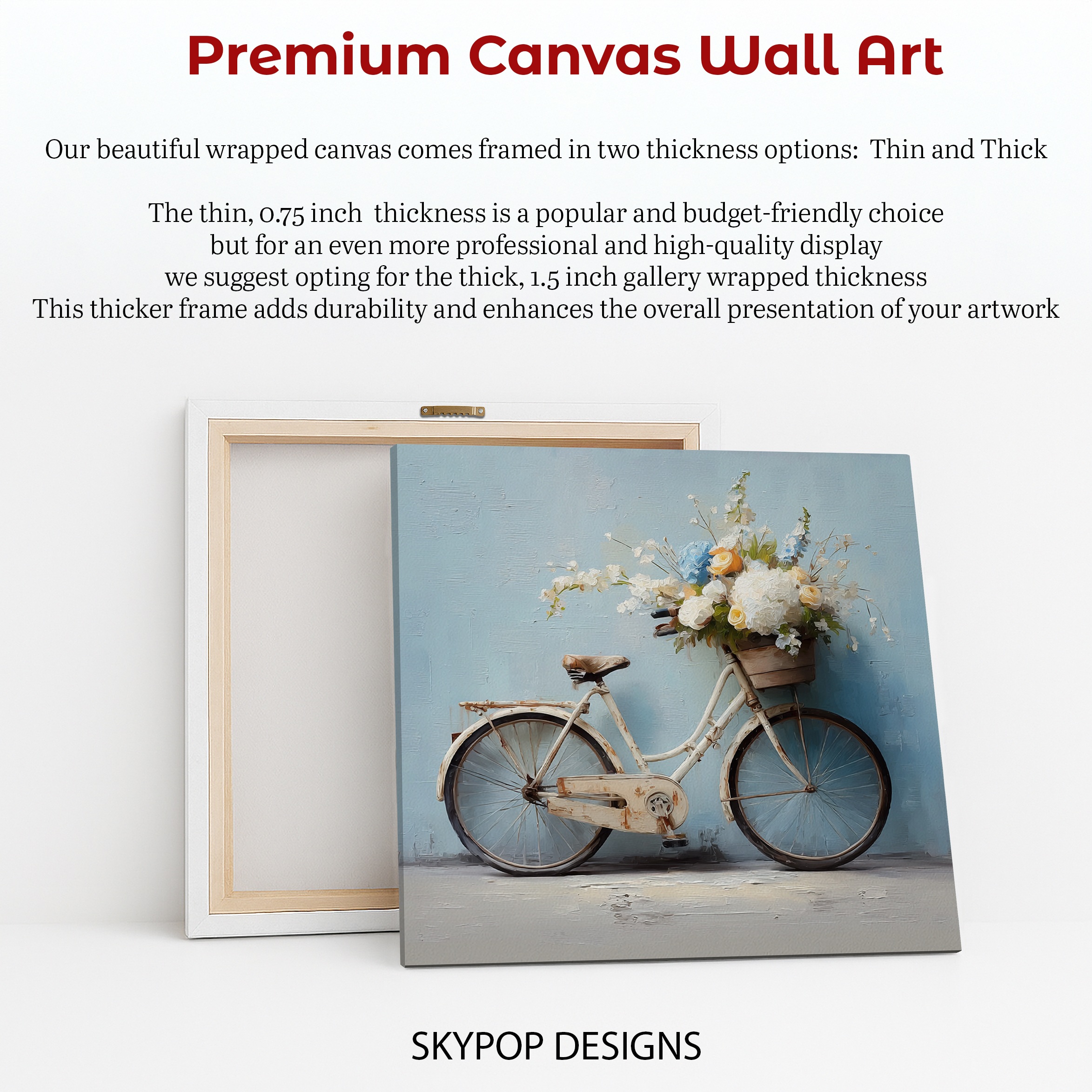 6.jpg Vintage Bicycle Flower Basket Art