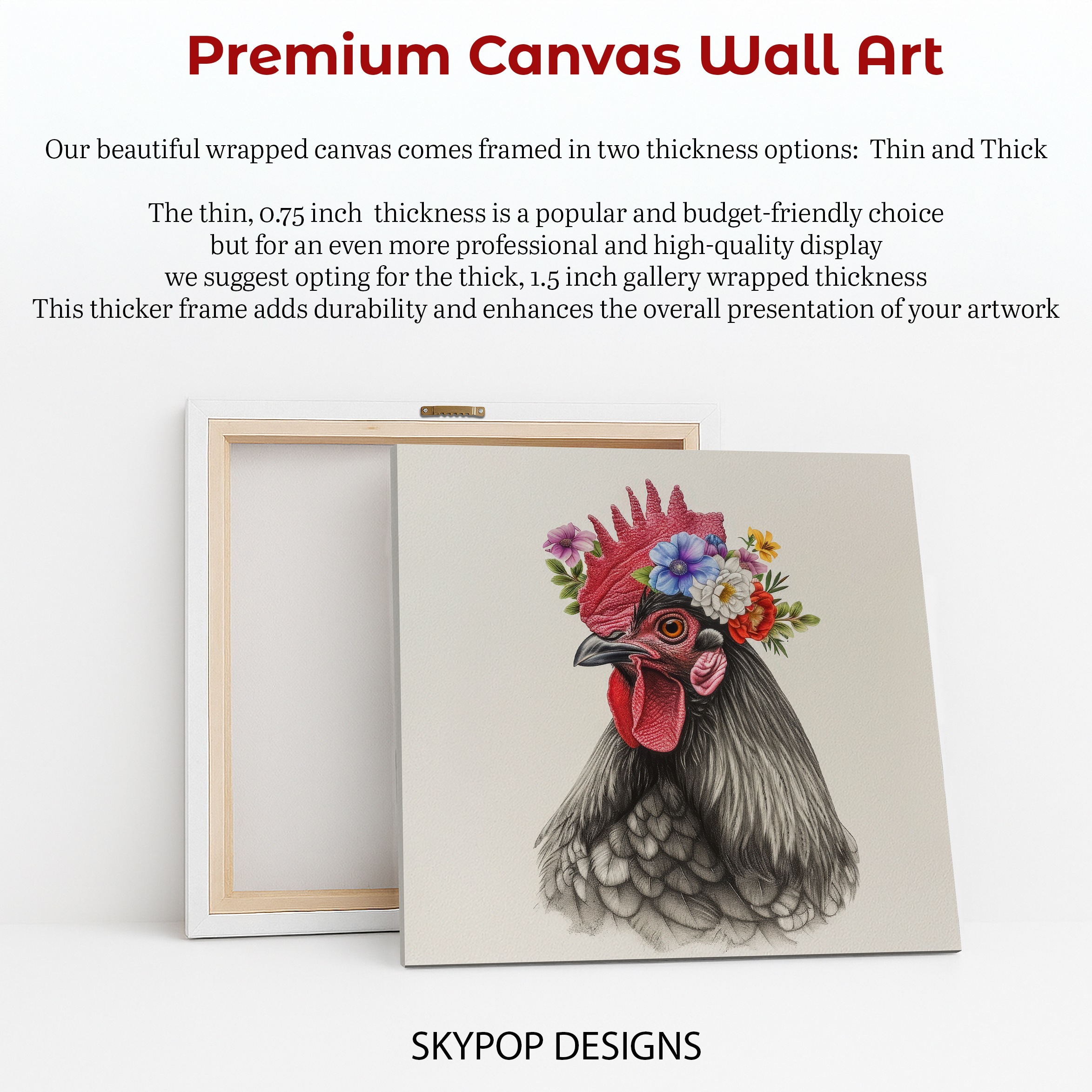 6.jpg Rooster Flower Crown Art