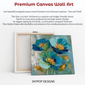 Blue Floral Breeze Art