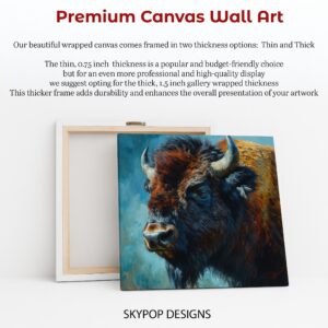 Bison Portrait Art