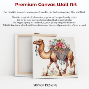 Camel Floral Caravan Art