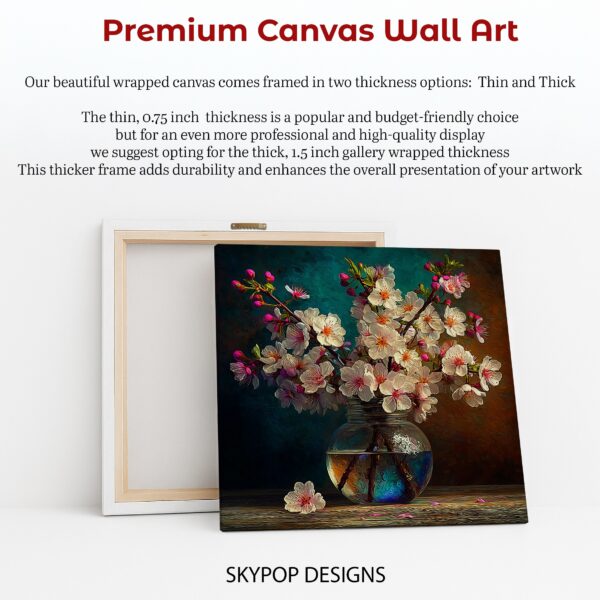 Cherry Blossom Vase Art