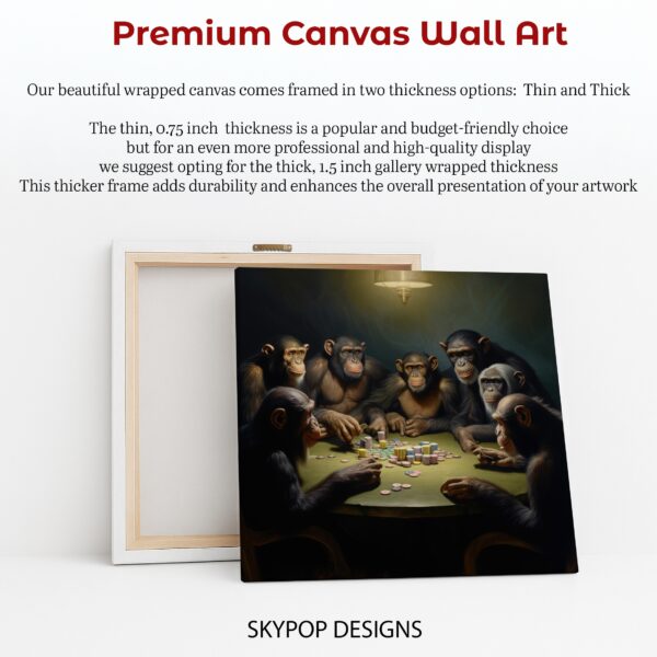Chimpanzee Poker Night Art