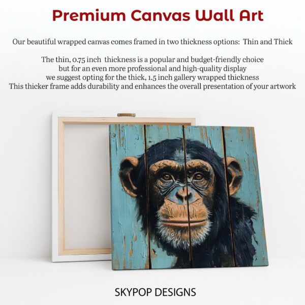 Chimpanzee Portrait Art