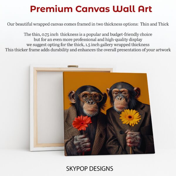 Chimpanzee Duo Art