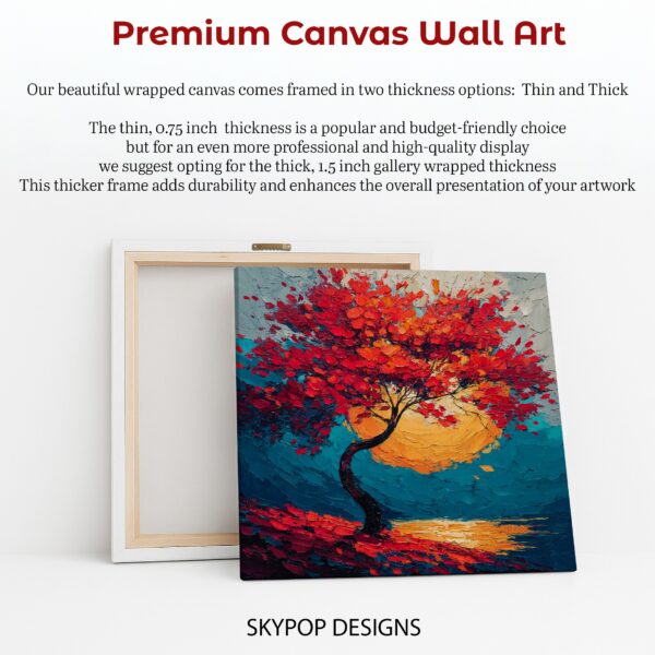 Vibrant Autumn Tree Art