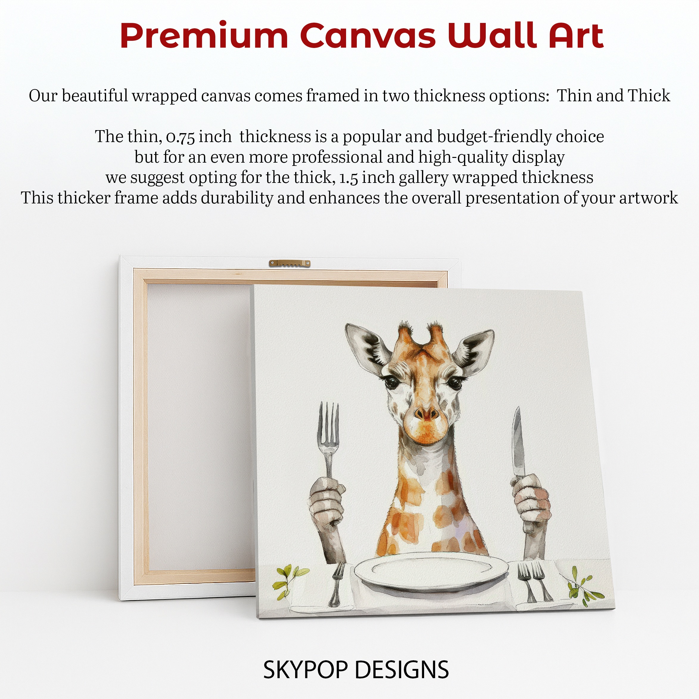 6.jpg Giraffe Dining Art