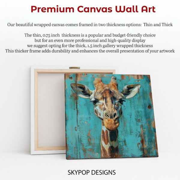 Giraffe Portrait Art