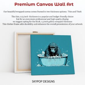 Gorilla Bath Time Art