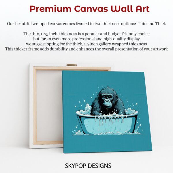 Gorilla Bath Time Art