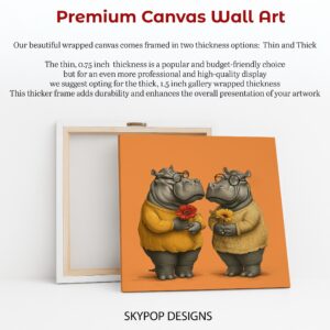 Hippopotamus Flower Art