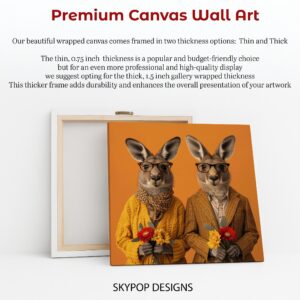 Kangaroo Couple Art