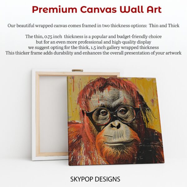 Orangutan Reading Art