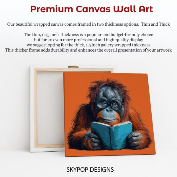 Orangutan Reading Art