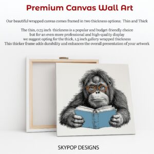 Orangutan Reading Art