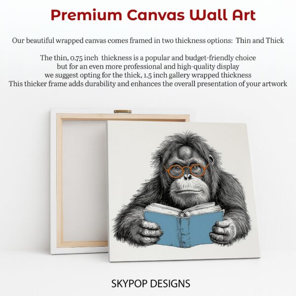 Orangutan Reading Art