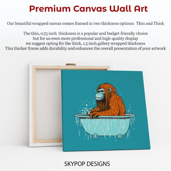 Orangutan Bathtime Art