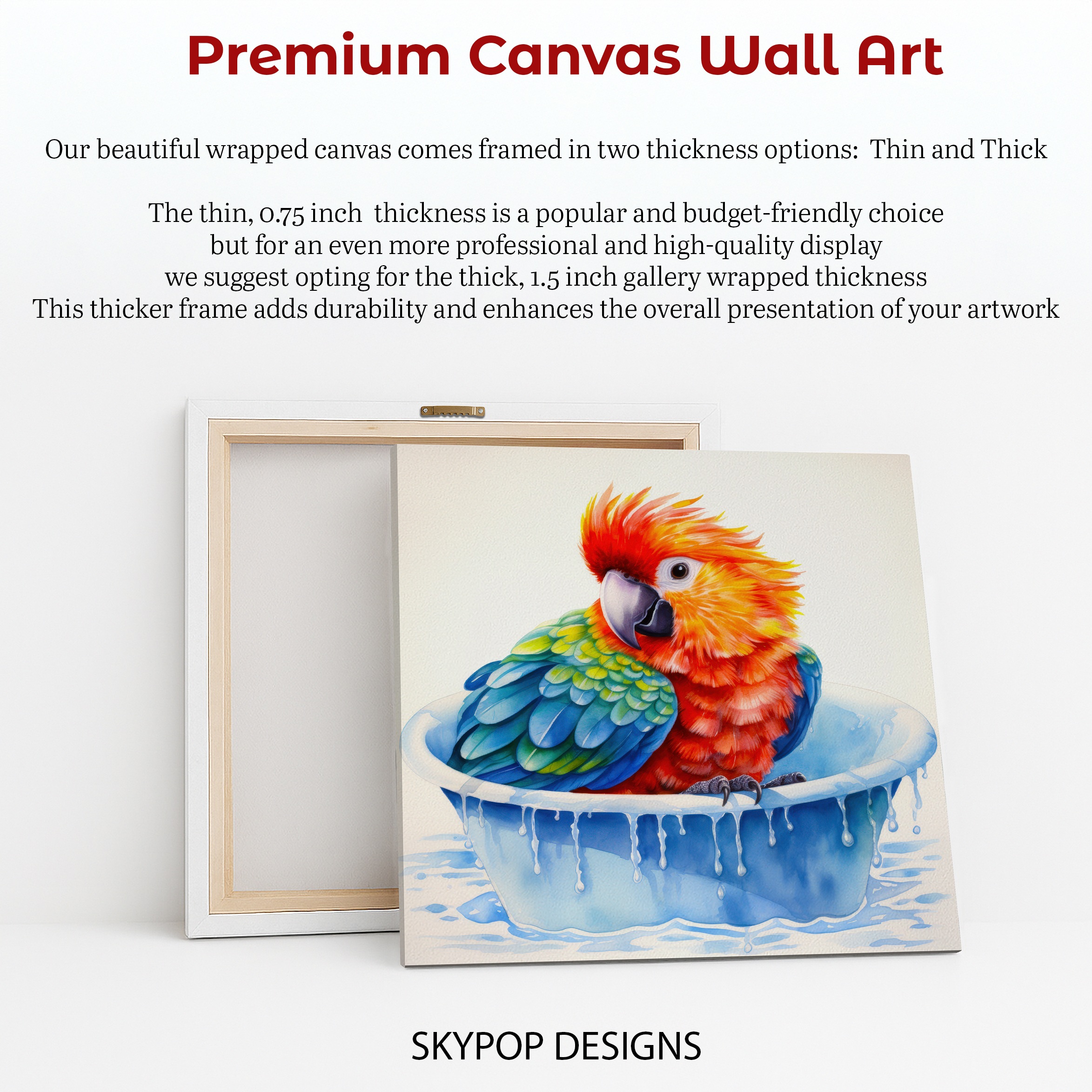 6.jpg Parrot Bath Time Art