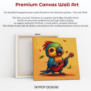 Parrot Guitarist Art