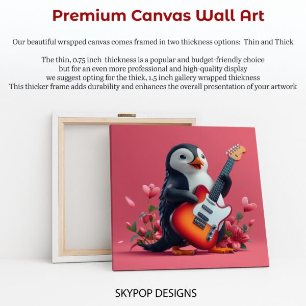 Penguin Rock Star Art