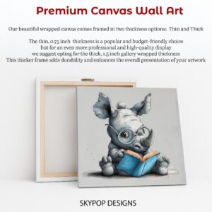 Rhino Reading Art