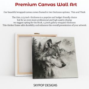 Wolf Moon Forest Art