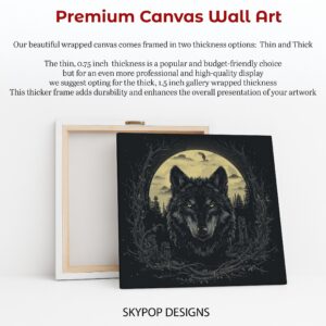 Wolf Moon Forest Art