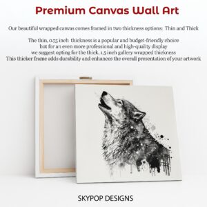 Wolf Art Canvas or Poster