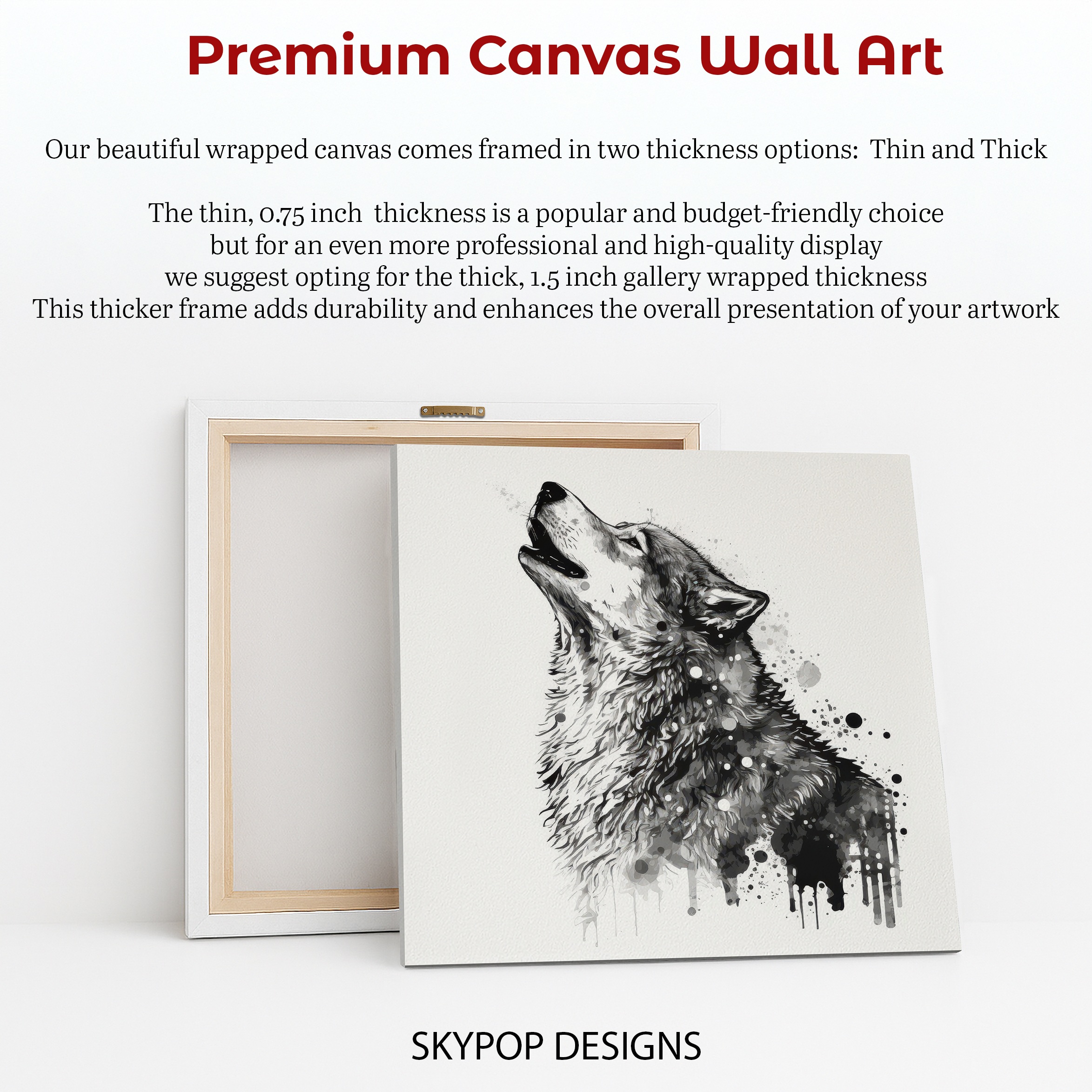6.jpg Wolf Art Canvas or Poster