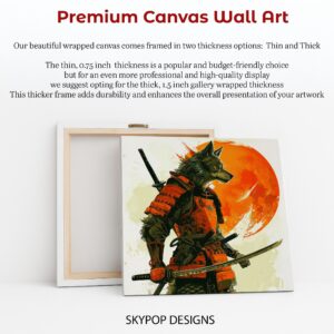 Wolf Samurai Art