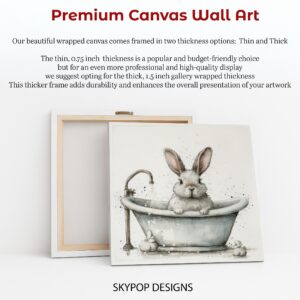 Bunny Tub Time Art