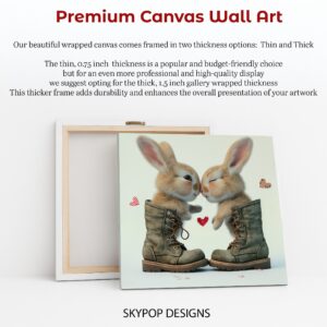 Bunny Kisses in Boots Art
