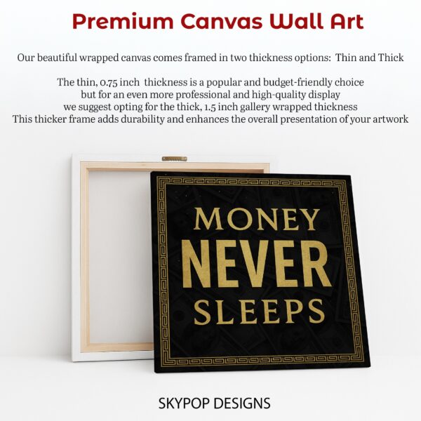 Money Never Sleeps Art