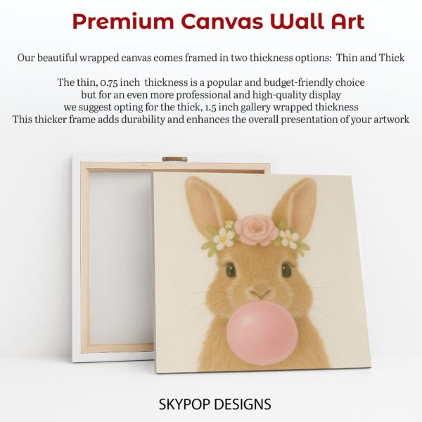 Bunny Bubble Gum Art