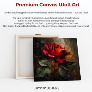 Red Rose Texture Art