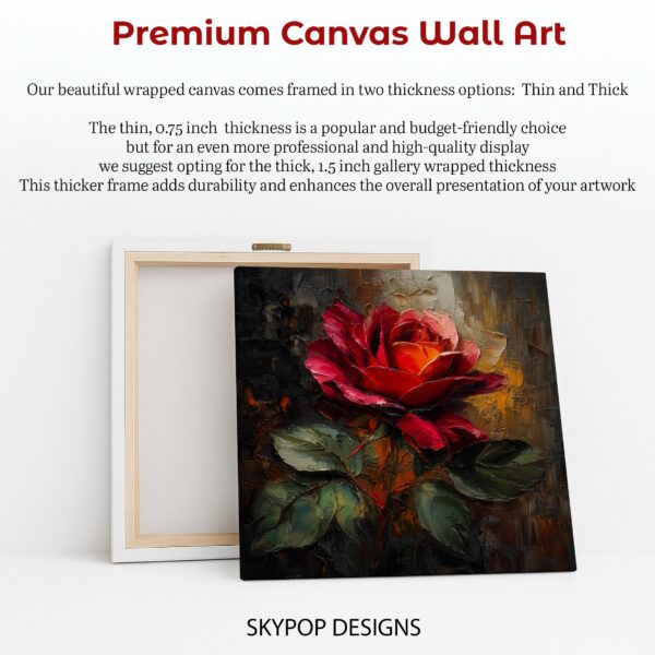 Red Rose Texture Art