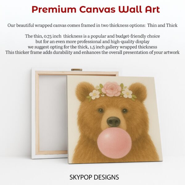 Bear Bubble Gum Art