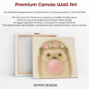 Hedgehog Bubble Gum Art