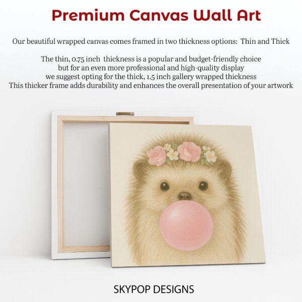 Hedgehog Bubble Gum Art