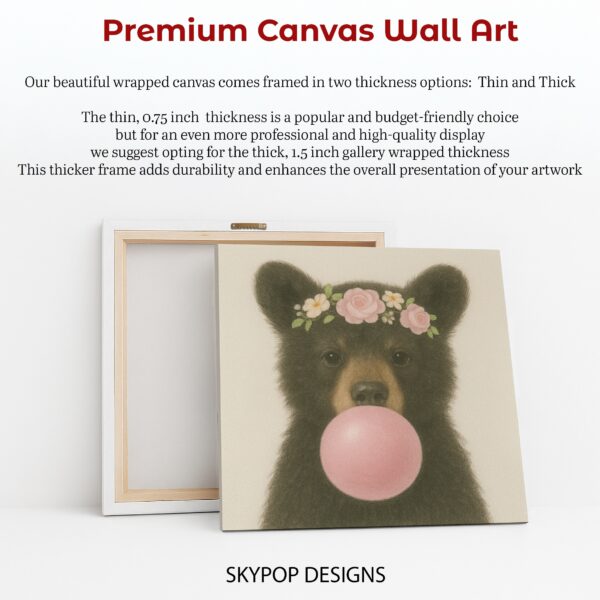 Bear Bubble Gum Art