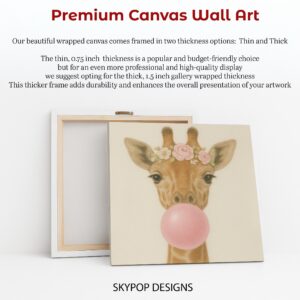 Giraffe Bubblegum Art