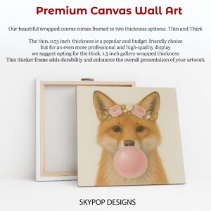 Fox Bubble Gum Art