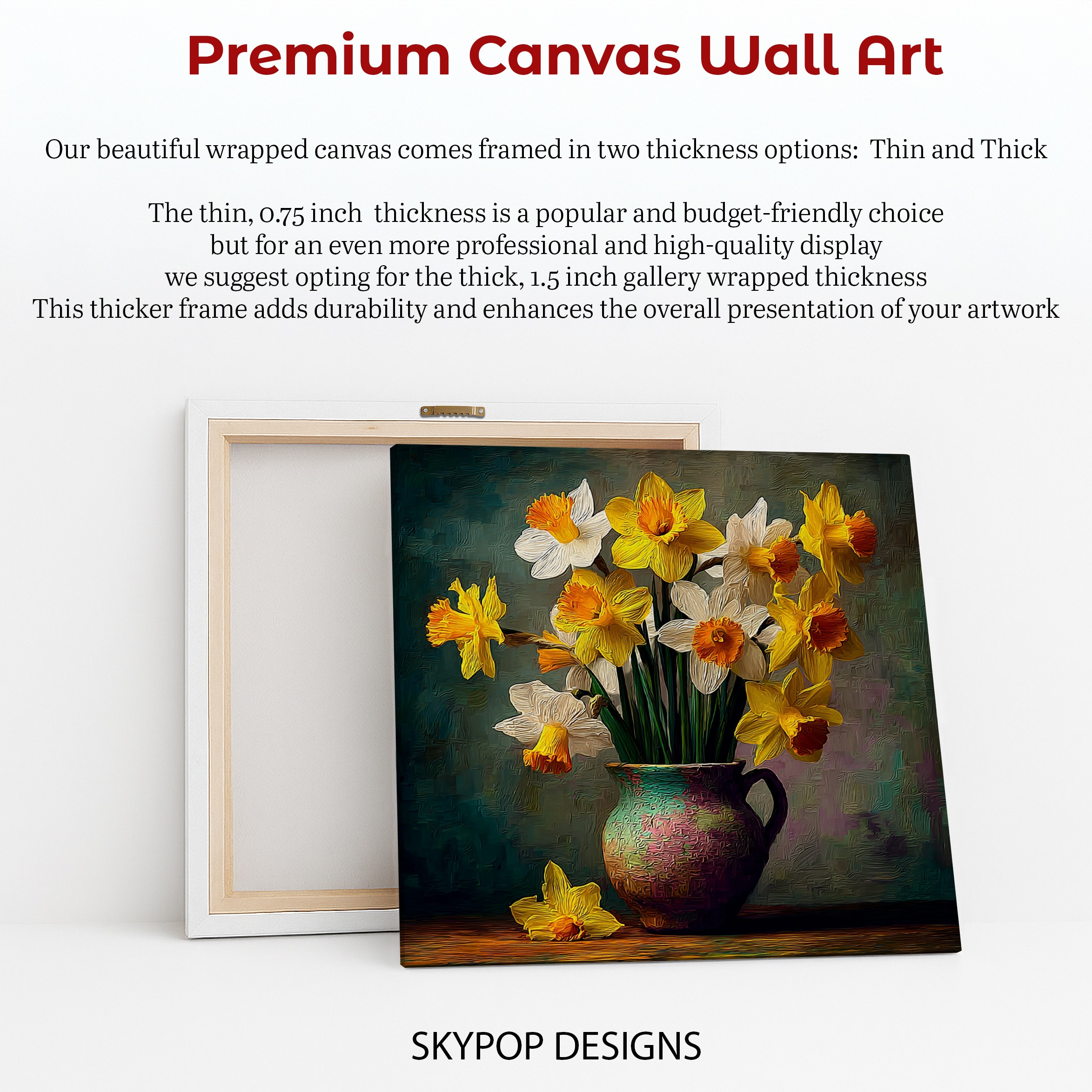 6.jpg Daffodil Bloom Vase Art