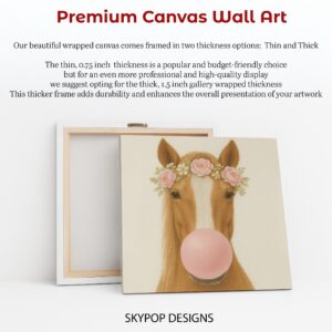 Horse Bubble Gum Art