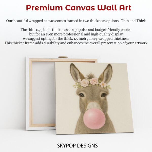 Donkey Bubble Gum Art