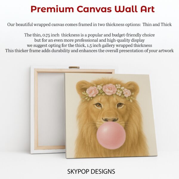 Lion Bubble Gum Art