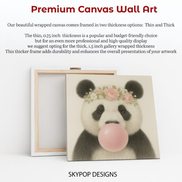 Panda Bubble Gum Art